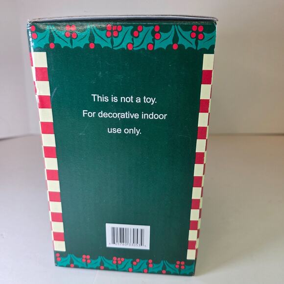 Vintage Fabric Mache Snowman Ornament on Sled with Presents SWC Bentonville - Picture 5 of 9